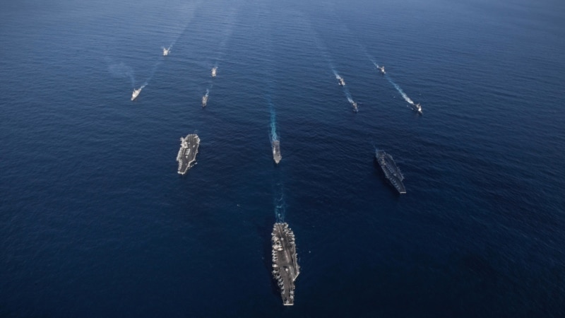 دیدار فرماندهان ارشد قوای بحری کوریای جنوبی، امریکا و جاپان برای تقویت امنیت آب‌های بین‌المللی