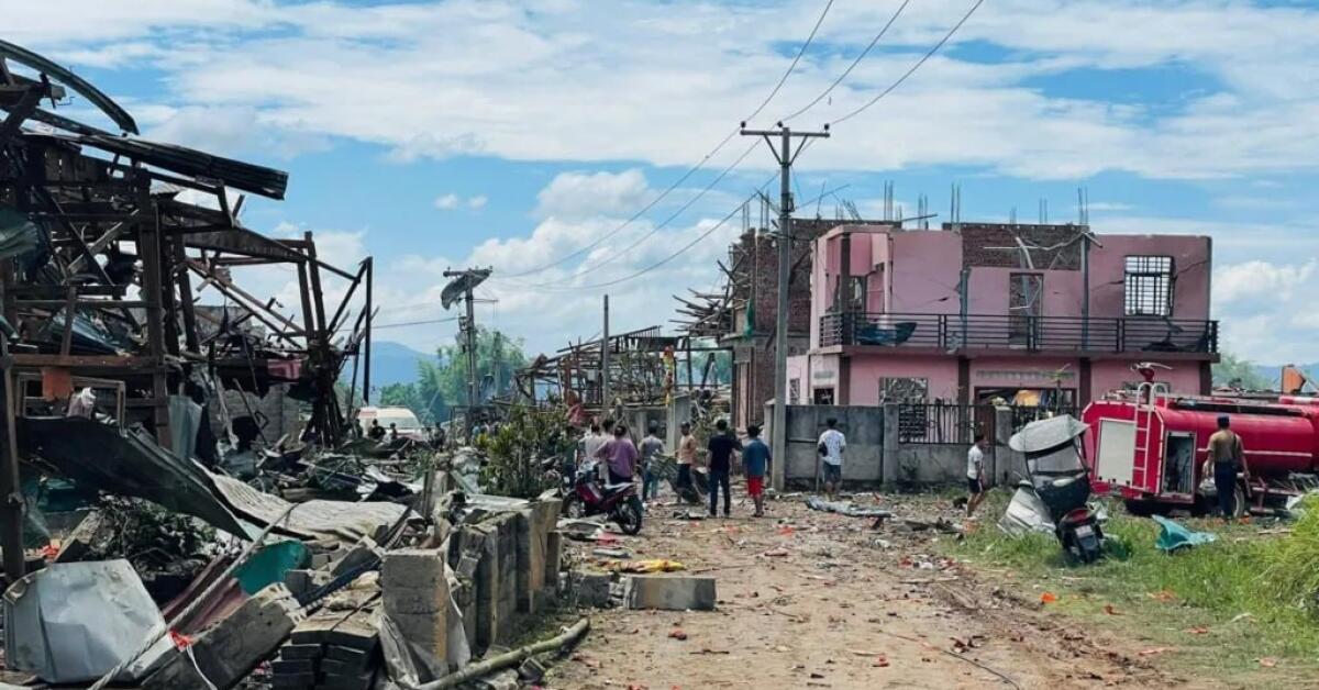 انفجار در میانمار؛ دست‌کم ۵۵ نفر کشته و ۷۴ نفر دیگر زخمی شدند