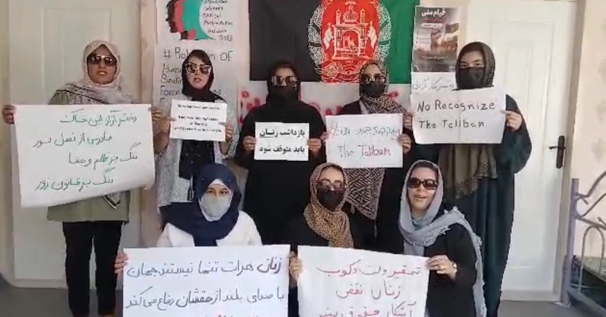 د ایران مشهد کې د افغان ښځو یوې شبکې د هرات له ښځینه‌ معترضینو خپل ملاتړ اعلان کړ