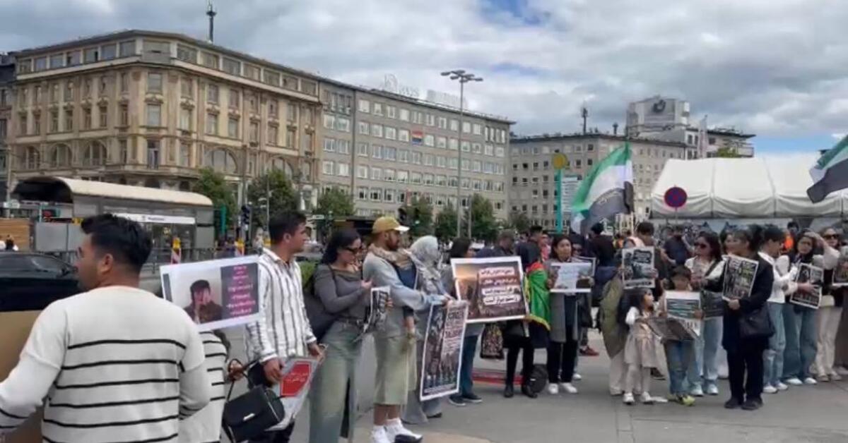 شهروندان افغانستان در اعتراض به بازداشت زنان در هرات در فرانکفورت آلمان تظاهرات کردند