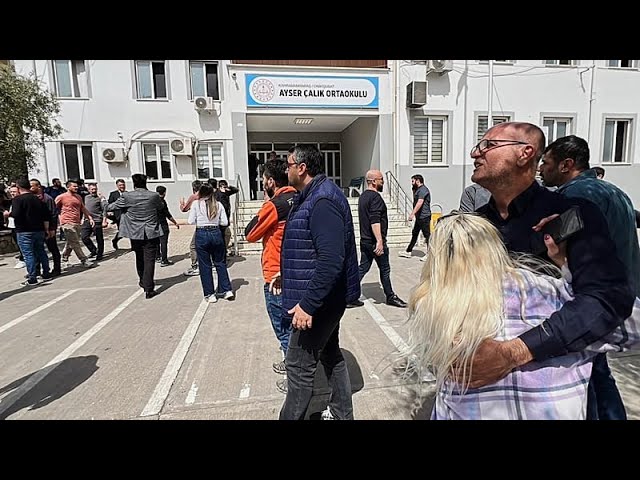 صحنه‌های وحشت پس از تیراندازی در مدرسه‌ای در ترکیه؛ دست‌کم ۹ کشته