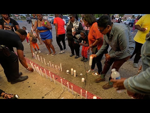 مراسم سوگواری در لوئیزیانا پس از تیراندازی جمعی