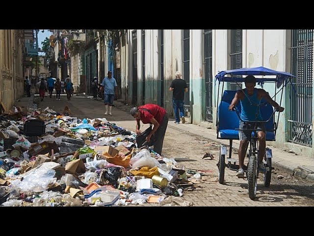 بحران سوخت کوبا خیابان‌های هاوانا را پر از زباله کرده است