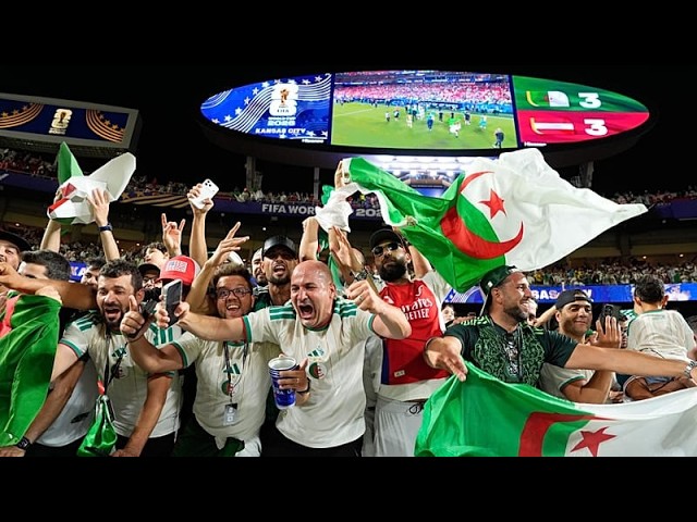 شادی هواداران الجزایر و اتریش پس از پایان پرهیجان با تساوی حیرت‌انگیز؛ «شانس با ما یار نبود»
