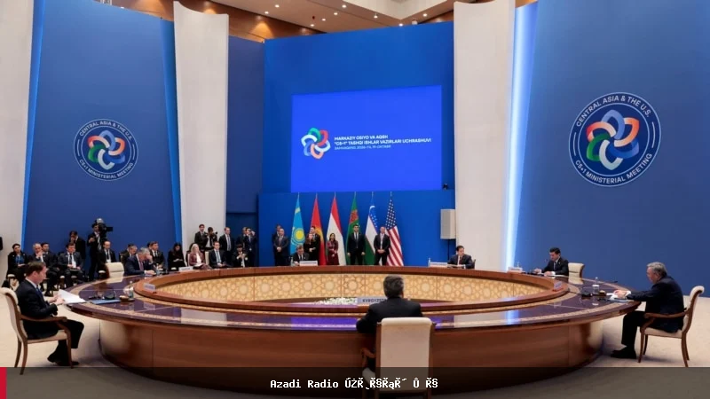مارکو روبیو د آسیای میانه د پنځو هیوادونو د وزیرانو سره په سمرقند کې لیدنه وکړه