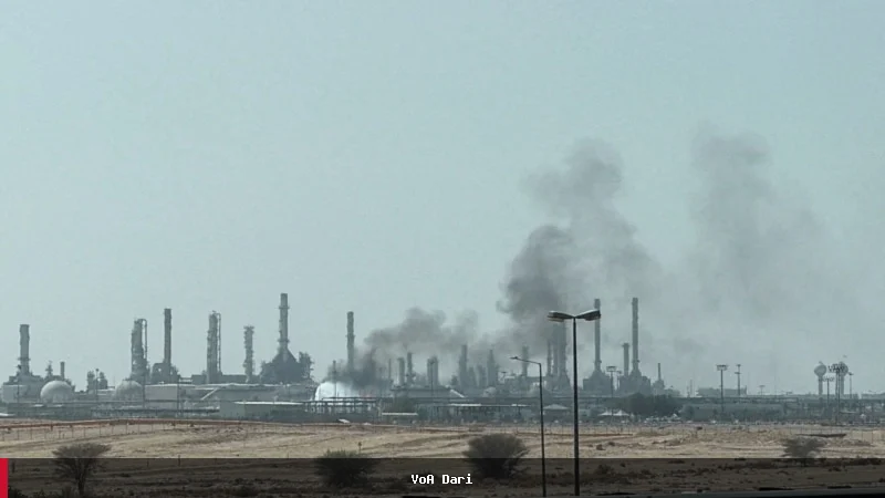 حوثیانو د سعودي د نفت شرکت پر مرکز بریدونه وکړل