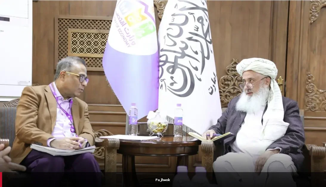 د اقتصاد وزیر او د ملګرو ملتونو د پراختیایي پروګرام استازي د همکاریو د پراختیا په اړه خبرې وکړې