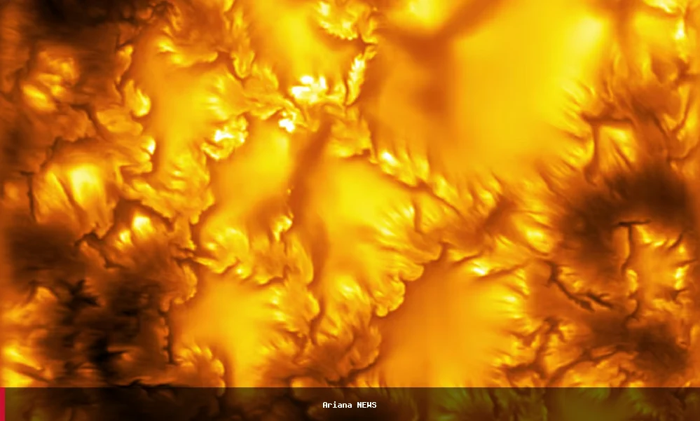 Swirling, vortex-like patterns observed on the sun’s surface